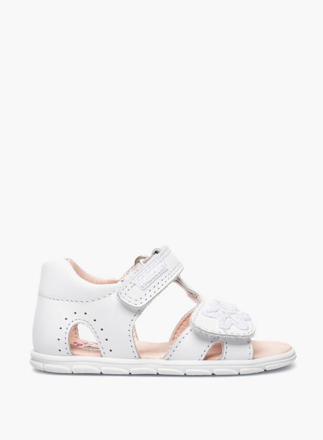 Pablosky Leather Strap Sandals With Hook & Loop Closure - Image 1